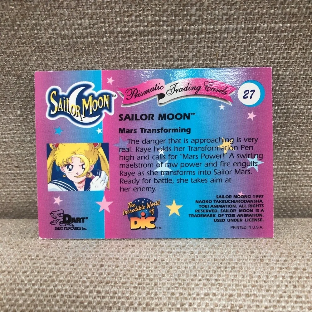 Sailor Moon Prismatic Trading Card